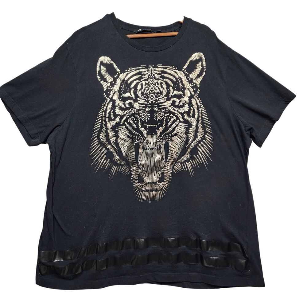 Sean Jean Gold Tiger Logo Short Sleeve Tshirt Size 4XL